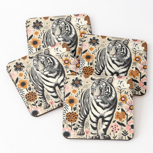 Item preview, Floral Tiger Serenity designed and sold by zzz888.