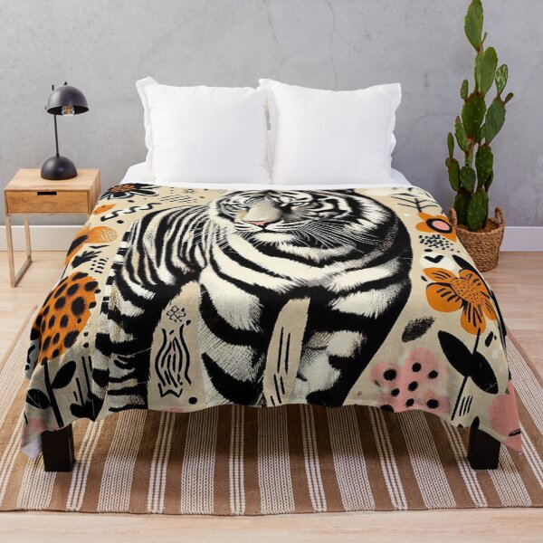 Item preview, Floral Tiger Serenity designed and sold by zzz888.