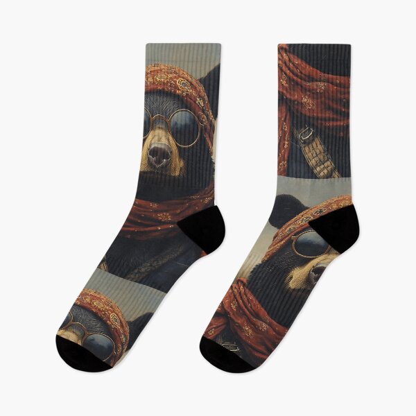 Item preview, Hippie Bear - Animal Art designed and sold by Chrisjeffries24.