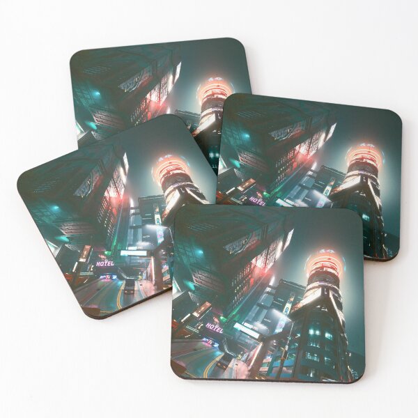 Item preview, cyberpunk city designed and sold by InGamePics.