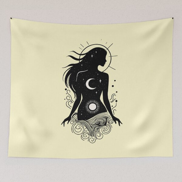 Item preview, Celestial Breeze - Soft Yellow designed and sold by MaryAura.