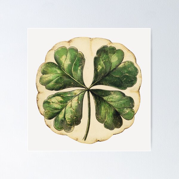 Item preview, Vintage Four leaf clover shamrock designed and sold by MendaciousMina.