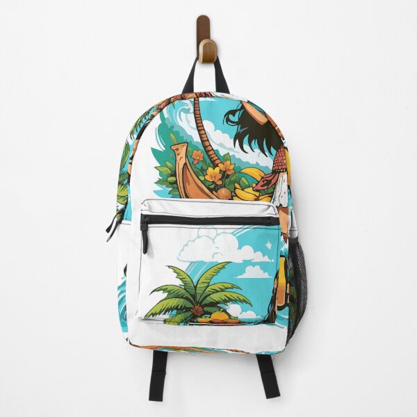Item preview, “Tropical Snack Adventure | Colorful Island Princess Graphic T-Shirt Design | Ocean Vibes, Hibiscus & Pineapple Art” designed and sold by Lens Light Visuals.