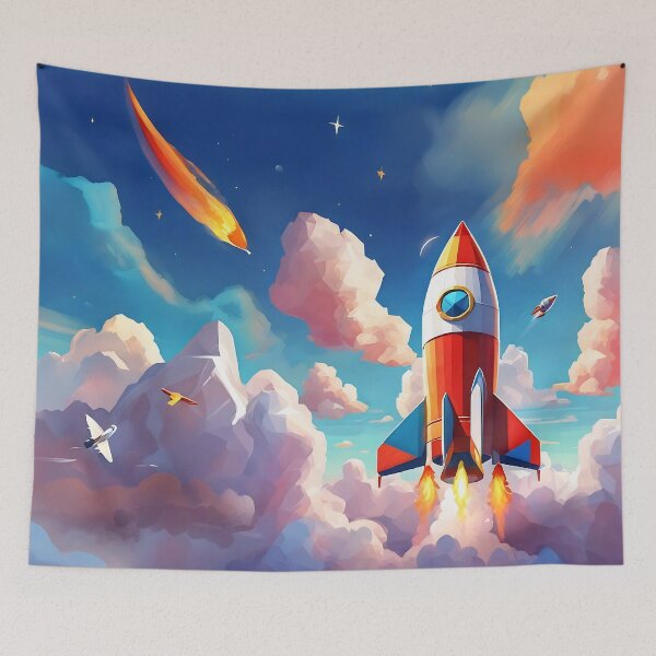 Item preview, Rocket Blasting Away to Cloud9 designed and sold by Niko Pantele.