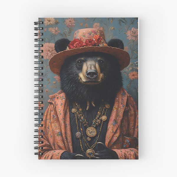 Item preview, Flower Power Hippie Bear - Animal Art designed and sold by Chrisjeffries24.