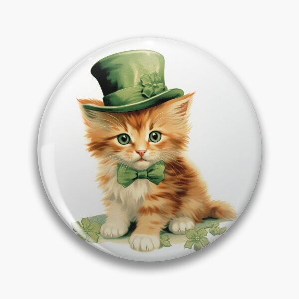 Item preview, Vintage Leprechaun kitty designed and sold by MendaciousMina.