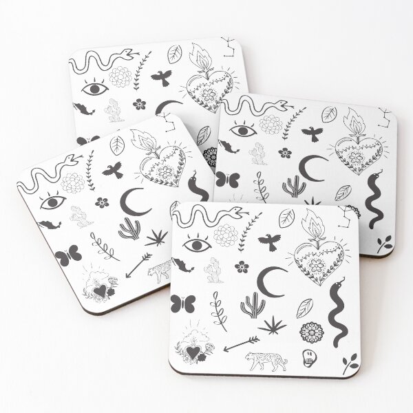 Item preview, Mexico Line Doodles Print designed and sold by dulceguavashop.