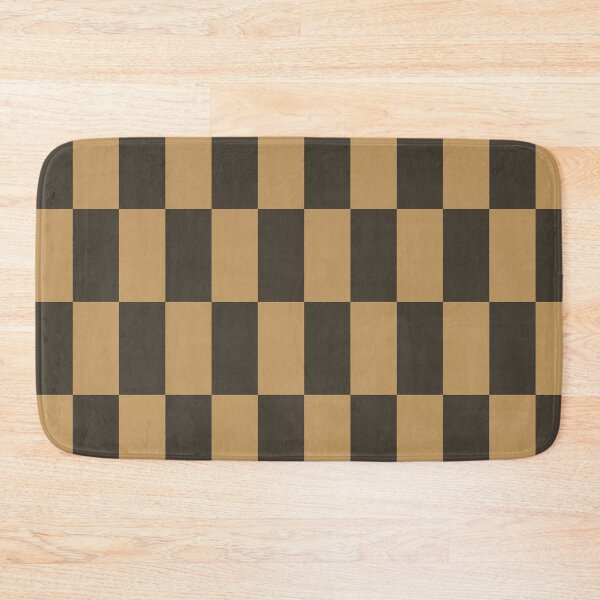 Item preview, Brown and beige geometric pattern with checkered rectangles designed and sold by by-jwp.