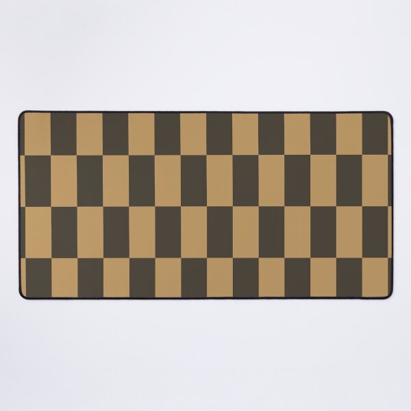 Item preview, Brown and beige geometric pattern with checkered rectangles designed and sold by by-jwp.