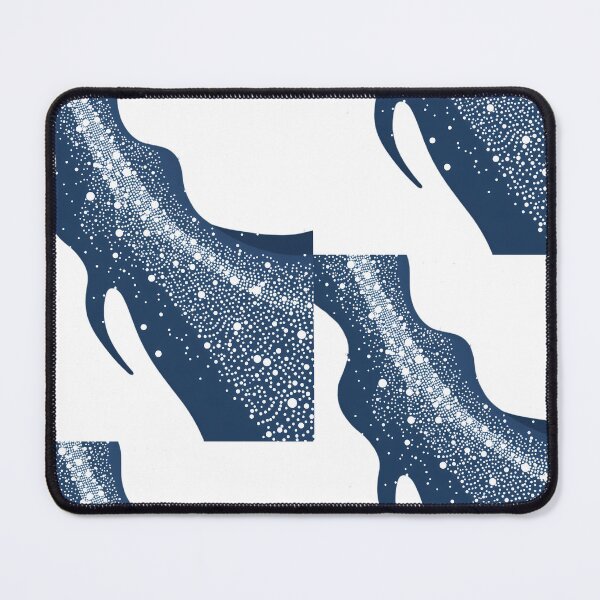 Item preview, Blues Curves Glowing Dots Colorful Abstract Digital Art designed and sold by ART ATTACK ZONE.