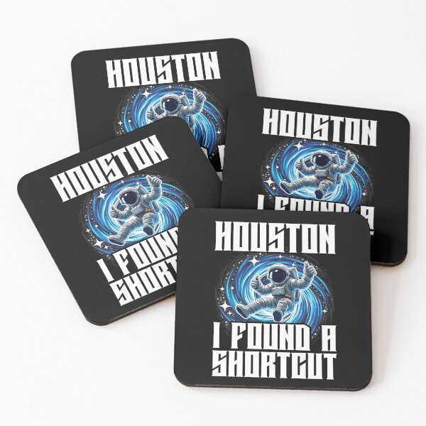 Item preview, Funny Astronaut Space Wormhole Sci-Fi Design – "Houston, I Found a Shortcut" designed and sold by Infinitee8hirts.