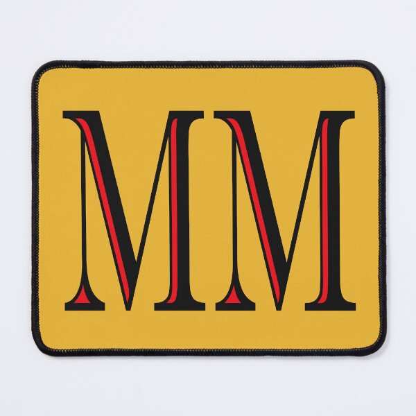 Item preview, THE LETTERS "M M" IN BLACK AND RED COMBINED designed and sold by solgel47.