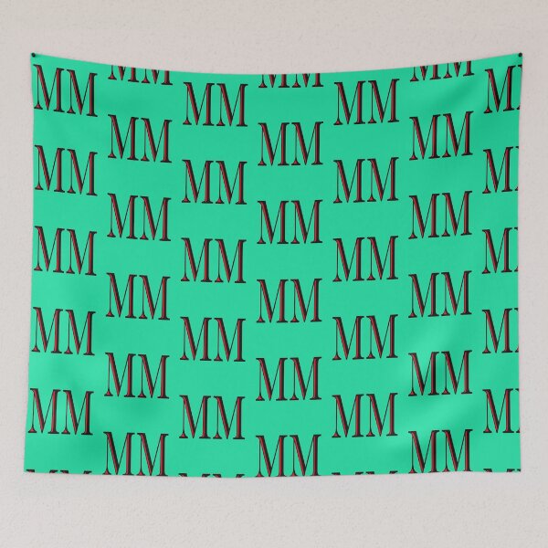 Item preview, THE LETTERS "M M" IN BLACK AND RED COMBINED designed and sold by solgel47.