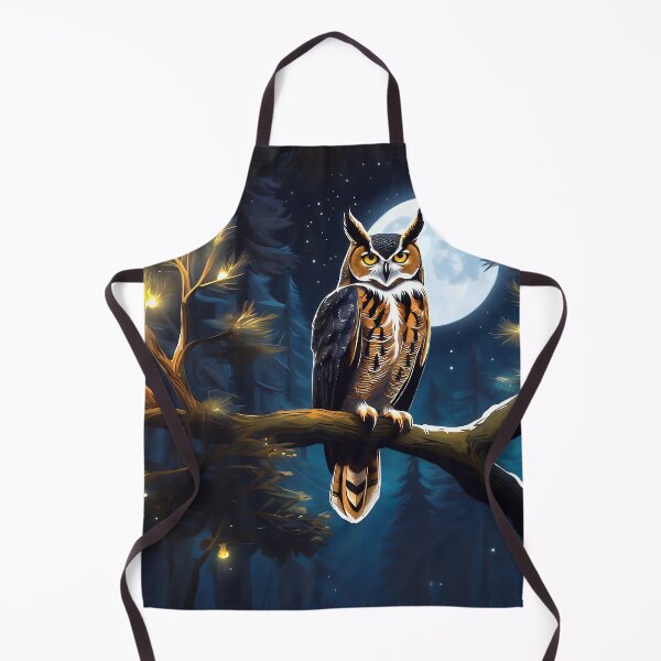 Item preview, Great Horned Owl Basks in the Moonlight designed and sold by Niko Pantele.