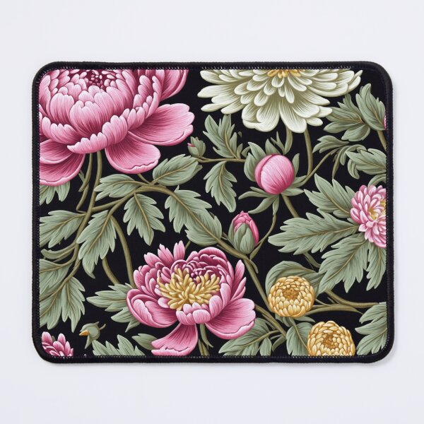 Item preview, Blossom trees with rose, peony, chrysanthemum. Jacobean embroidery style designed and sold by Giuseppe Cammino.