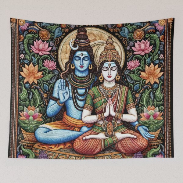 Item preview, Lord Shiva, Goddes Shakti, Divine Garden designed and sold by ApproachingZion.