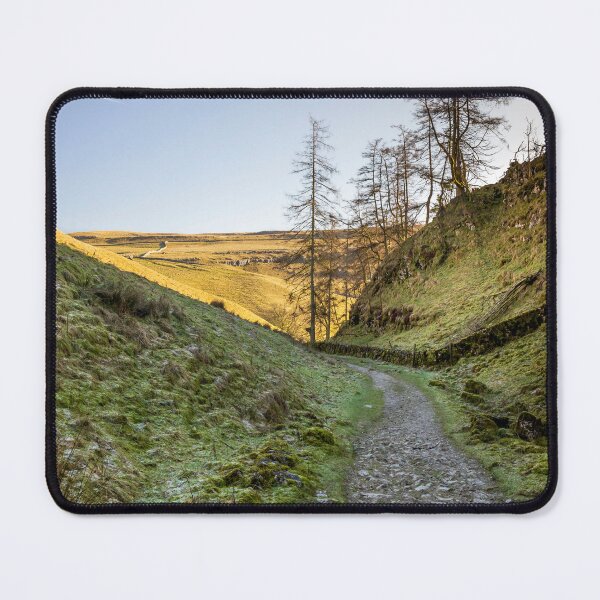 Item preview, Ingleborough, North Yorkshire, UK, moss covered gorge looking towards the sunlit Dales designed and sold by EDHPhotography.