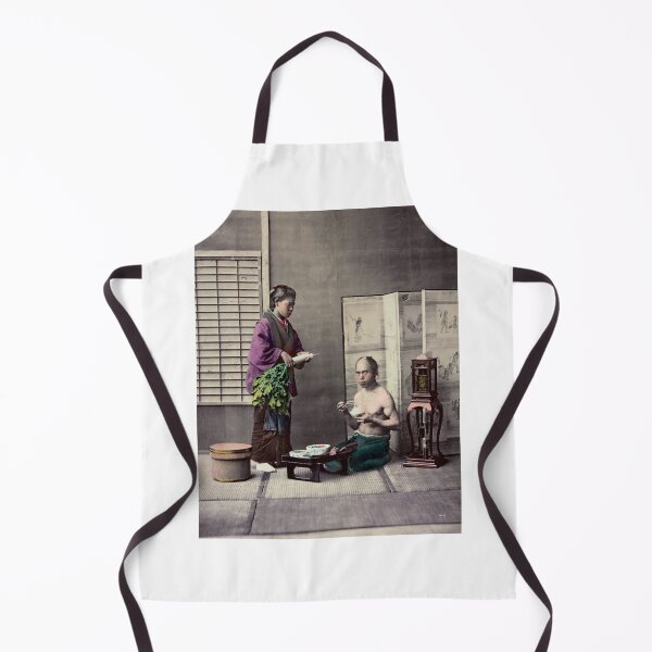 Item preview, Japanese couple having lunch designed and sold by 19th Century in Color.