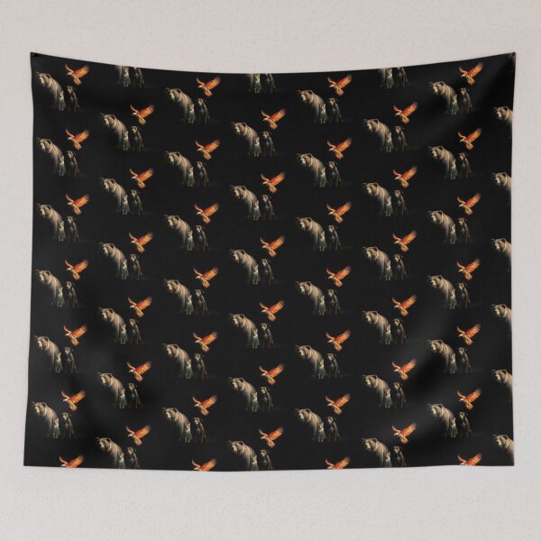 Item preview, A bear, a cat, a dog being protected by the phoenix designed and sold by Shapeshifter797.