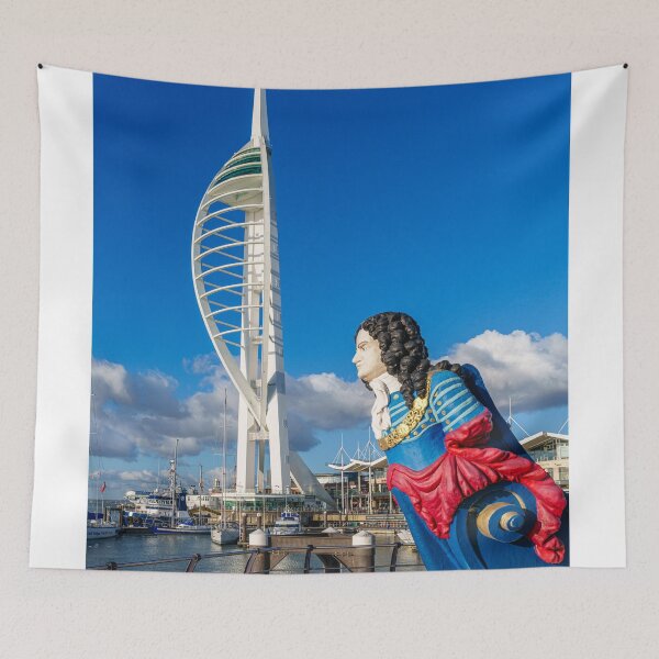 Item preview, Colourful HMS Marlborough Figurehead at Spinnaker Tower designed and sold by Graham Prentice.