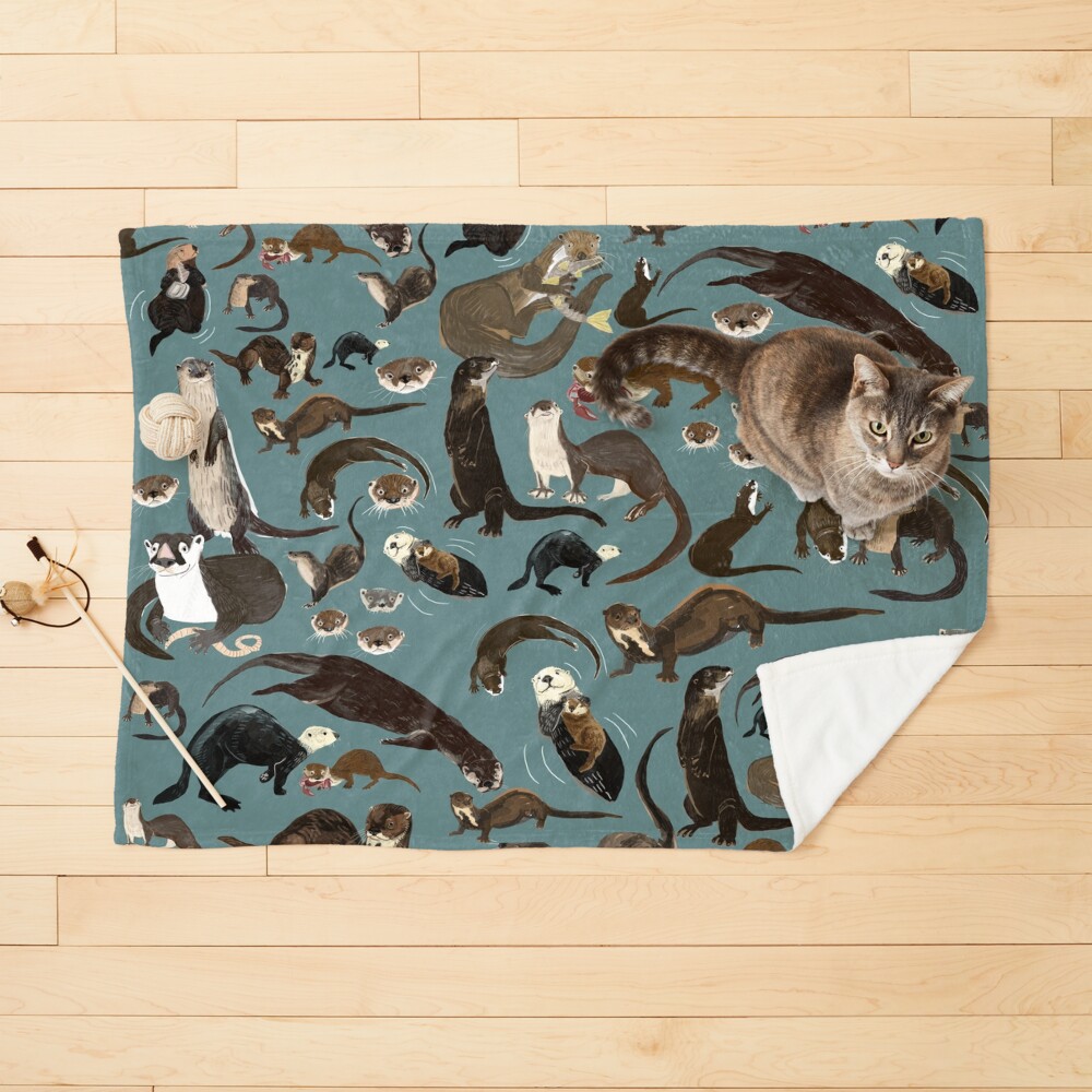 Vista previa del artículo con la obra «Manta para mascotas», diseñado y vendido por belettelepink.