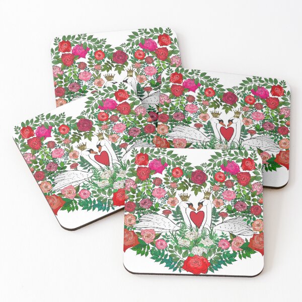 Item preview, Garden of the Swans King and Queen designed and sold by IrishVikingDesigns.