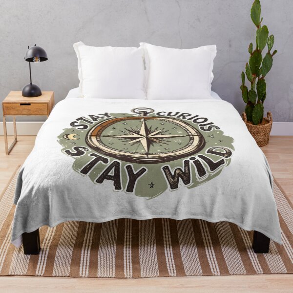 Item preview, Stay Curious, Stay Wild – Adventurous & Free-Spirited designed and sold by zoughlal.