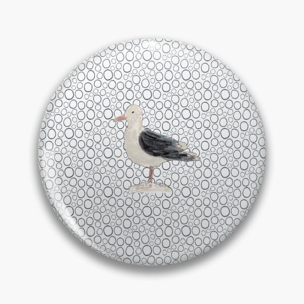Item preview, Seagull with Grey Bubbles designed and sold by K Jolly Art .