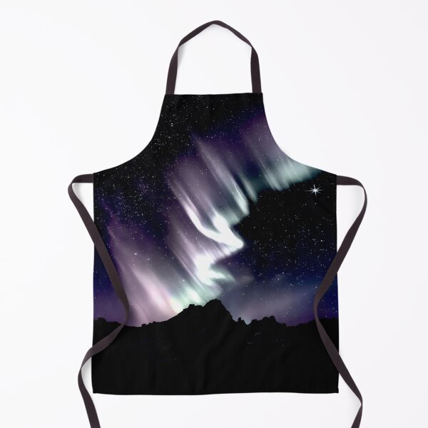 Item preview, Aurora Borealis Over Mountain Silhouette designed and sold by Exodoi.
