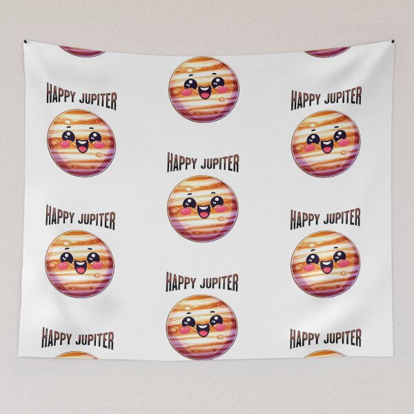 Item preview, Happy Jupiter Cartoon Illustration - Adorable and Humorous Planet Art for Kids & Space Lovers Series 3 designed and sold by Psycho-Crazy.