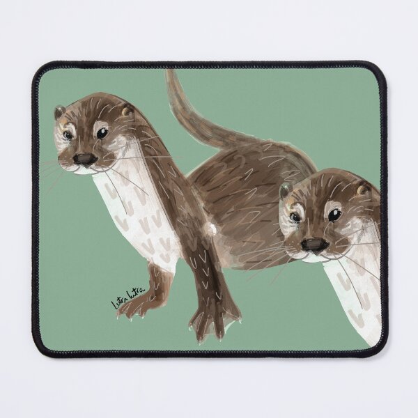 Item preview, Happy Otter (Lutra lutra) designed and sold by belettelepink.
