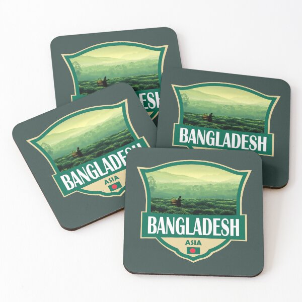 Item preview, Bangladesh Illustration Retro Badge designed and sold by KrisSidDesigns.