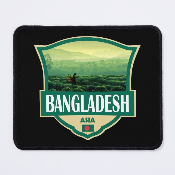 Item preview, Bangladesh Illustration Retro Badge designed and sold by KrisSidDesigns.