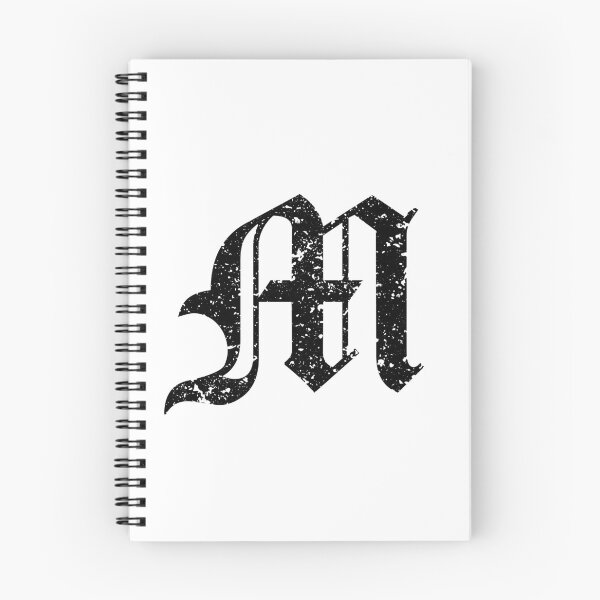 Item preview, Capital Letter M - Eroded / Distressed Gothic Blackletter Script / Old English Font (Black) designed and sold by STUDIO-72.