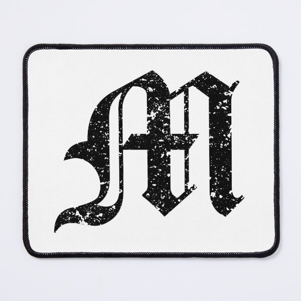 Item preview, Capital Letter M - Eroded / Distressed Gothic Blackletter Script / Old English Font (Black) designed and sold by STUDIO-72.