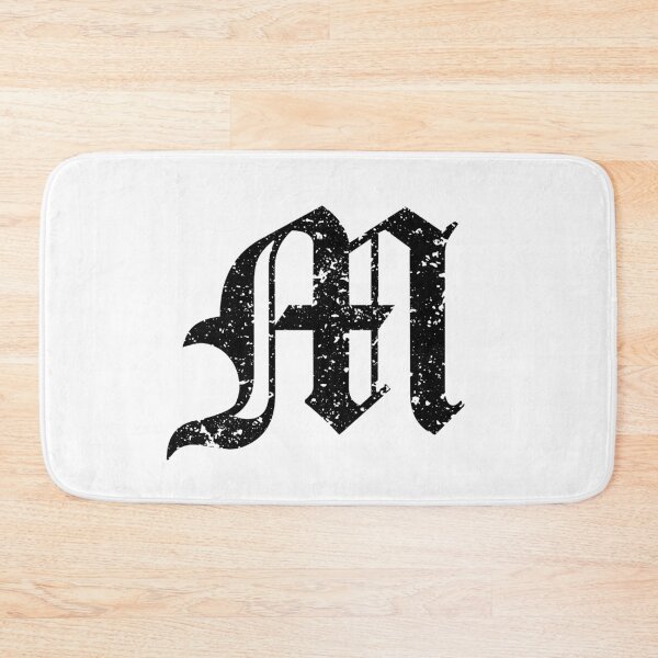 Item preview, Capital Letter M - Eroded / Distressed Gothic Blackletter Script / Old English Font (Black) designed and sold by STUDIO-72.