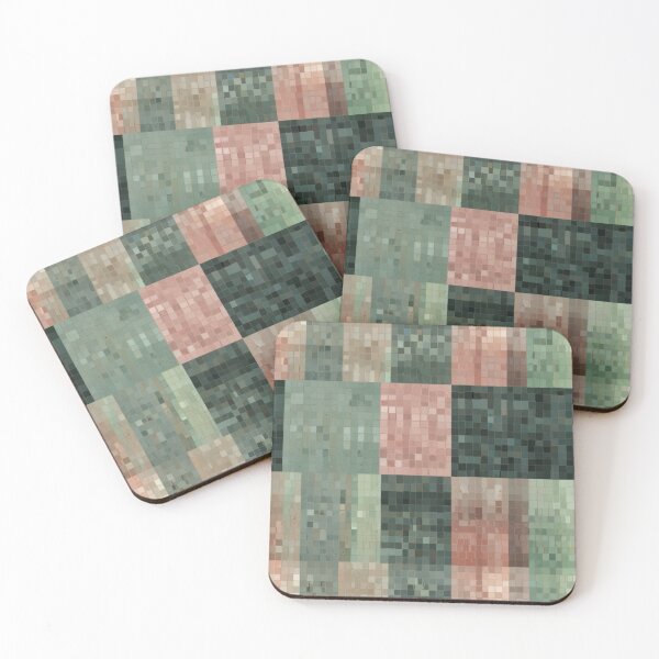 Item preview, Soft Pixel Pattern in Sage, Mint, and Blush designed and sold by Glam-OOTD.