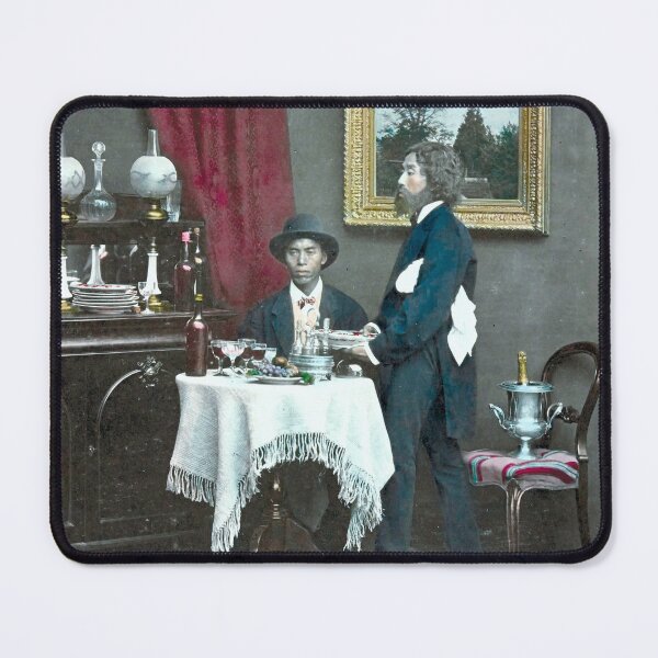 Item preview, Japanese men having lunch designed and sold by 19th Century in Color.