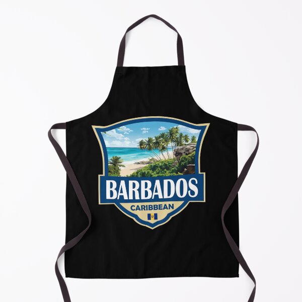 Item preview, Barbados Illustration Retro Badge designed and sold by KrisSidDesigns.
