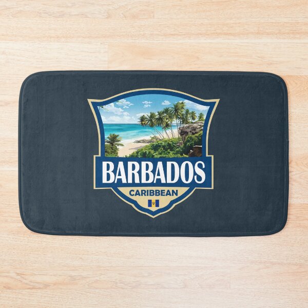 Item preview, Barbados Illustration Retro Badge designed and sold by KrisSidDesigns.