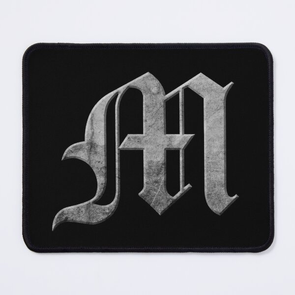 Item preview, Capital Letter M - Worn Stone Effect Gothic Blackletter Script / Old English Font designed and sold by STUDIO-72.