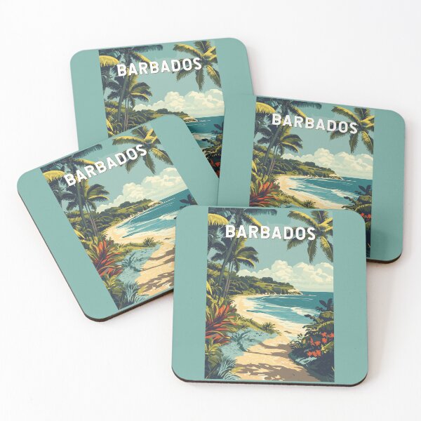 Item preview, Barbados Illustration Travel Art Vintage designed and sold by KrisSidDesigns.