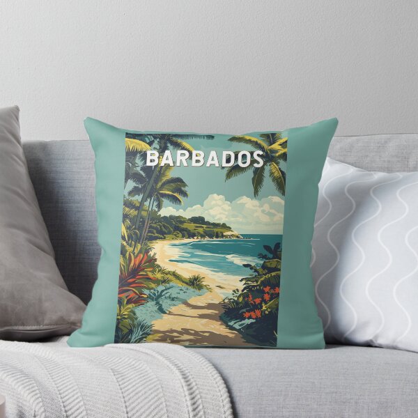 Item preview, Barbados Illustration Travel Art Vintage designed and sold by KrisSidDesigns.