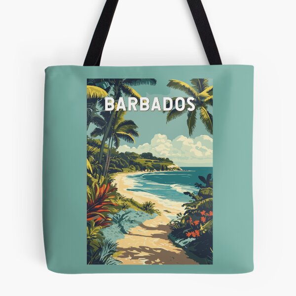 Item preview, Barbados Illustration Travel Art Vintage designed and sold by KrisSidDesigns.