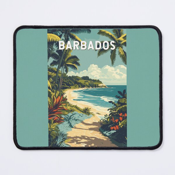 Item preview, Barbados Illustration Travel Art Vintage designed and sold by KrisSidDesigns.