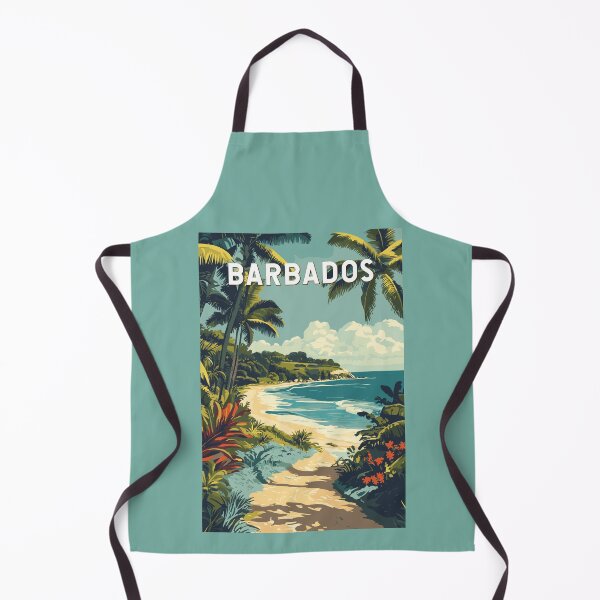Item preview, Barbados Illustration Travel Art Vintage designed and sold by KrisSidDesigns.