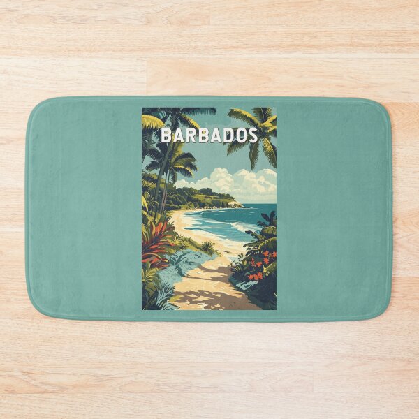 Item preview, Barbados Illustration Travel Art Vintage designed and sold by KrisSidDesigns.