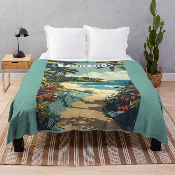 Item preview, Barbados Illustration Travel Art Vintage designed and sold by KrisSidDesigns.