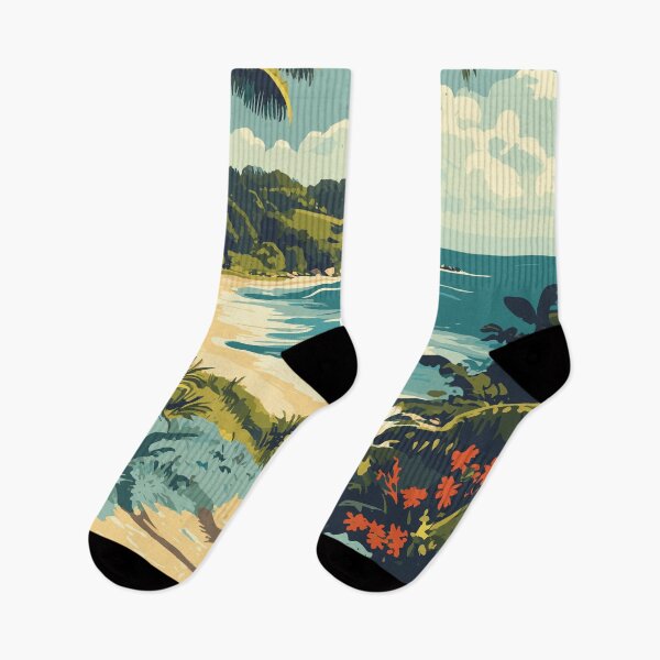 Item preview, Barbados Illustration Travel Art Vintage designed and sold by KrisSidDesigns.