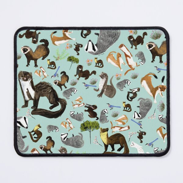 Item preview, Mustelids from Spain pattern designed and sold by belettelepink.